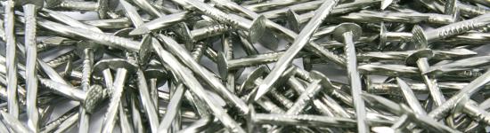 Twisted flat head stainless steel nail