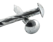 Twisted shank, round head, zinc coated steel nail Ø 3.0 mm (1kg) 