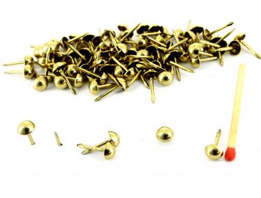 Brass coated steel (1000 upholstery nails) Ø 6.5 mm