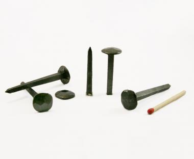 Hammered head black steel forged nail (100 nails) L : 40 mm - Ø 14 mm