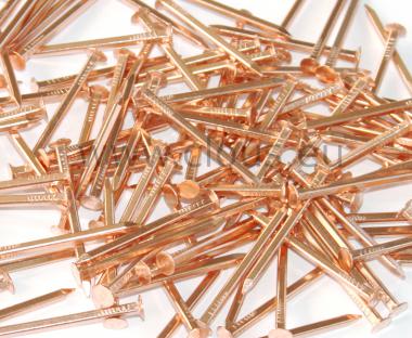 Square copper nails Ø 2.4 mm L : 38 mm - Ø 2.4 mm