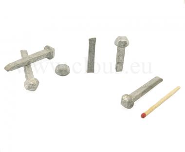 "Carvelle" Steel forged nail - diamond shaped head (100 nails) L : 40 mm (100 clous)