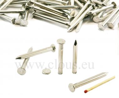 Flat head aluminium nail L : 50 mm - Ø 4.9 mm
