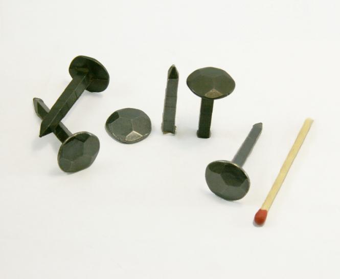 Hammered head black steel forged nail (100 nails) L : 30 mm - Ø 14 mm