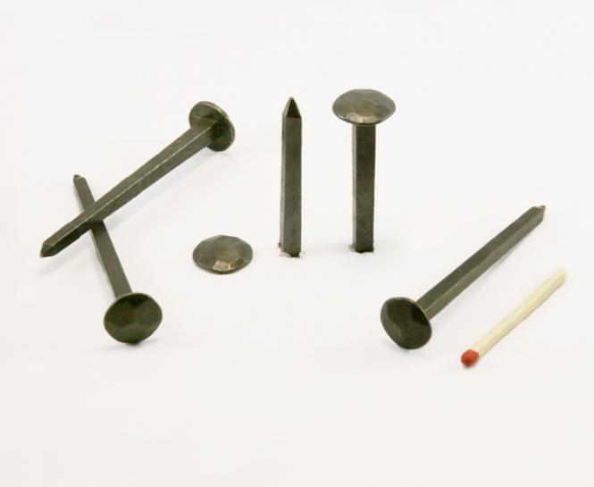 Hammered head black steel forged nail (100 nails) L : 60 mm - Ø 14 mm