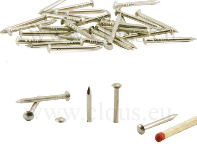 Round head stainless steel nail Ø 1.8 mm L : 20 mm - Ø 1.8 mm (500 pièces)