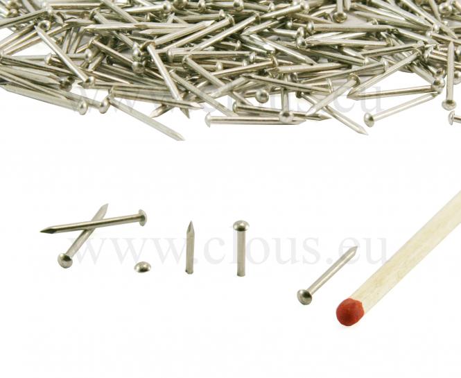 Round head stainless steel nail Ø 1.2 mm L : 10 mm - Ø 1.2 mm (250 p.)
