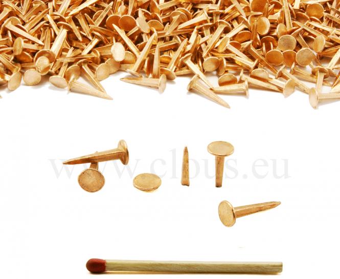 Copper tack for upholstery per 100 gr. L : 16 mm