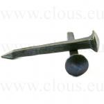 Dome head blued steel forged nail 