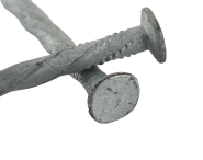 Twisted shank, flat head, galvanized steel nail Ø 5.5 mm (1kg) L : 140 mm - Ø 5.5 mm