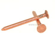 Cone head square copper nails L : 35 mm - Ø 2.7 mm