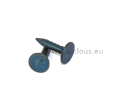 Extra large flat head blued steel nail L: 10 mm Ø 2.2 mm