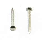 Round head nickel coated brass nail L : 15 mm - Ø 1.4 mm
