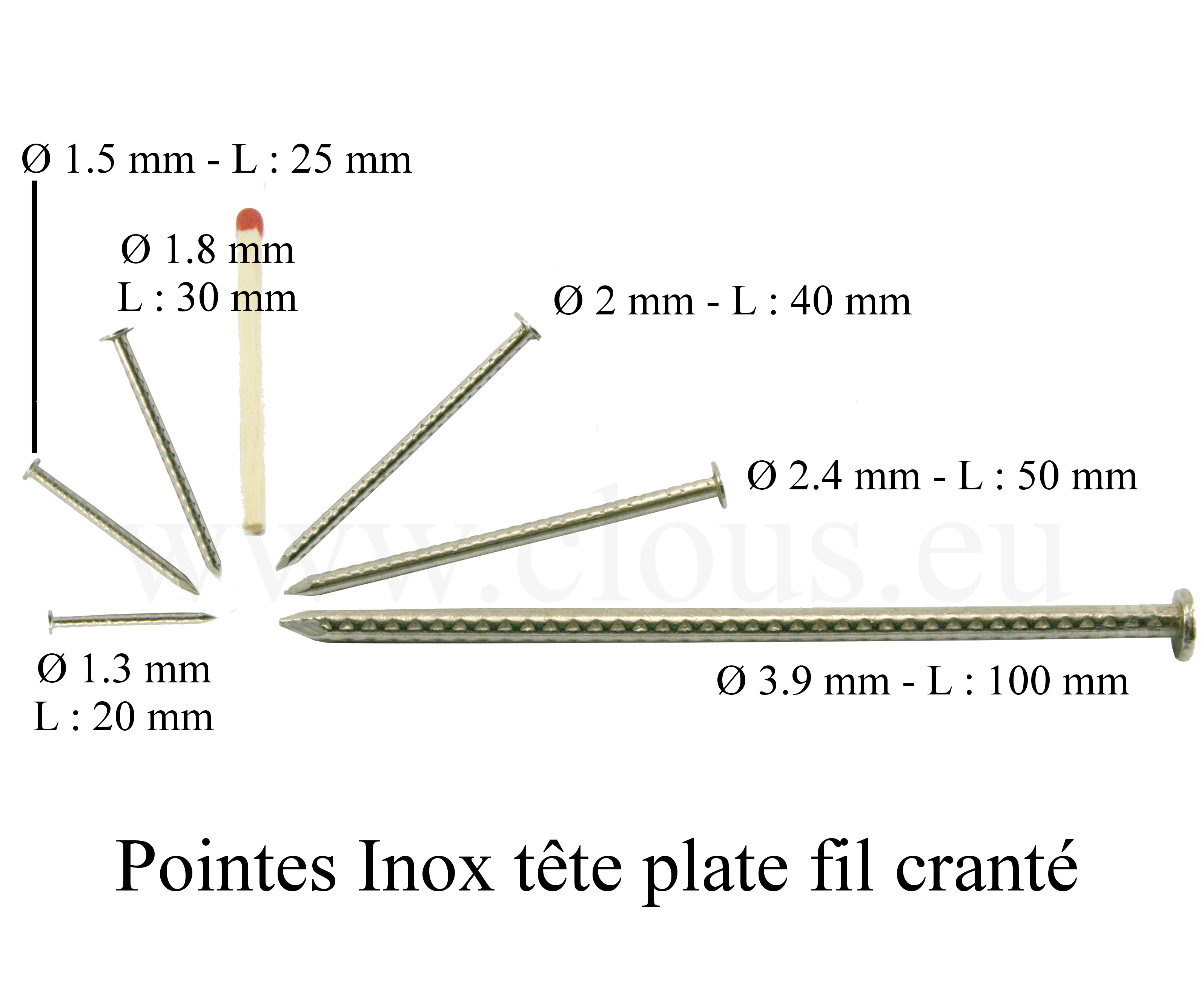 INSERT CRANTE TETE PLATE INOX